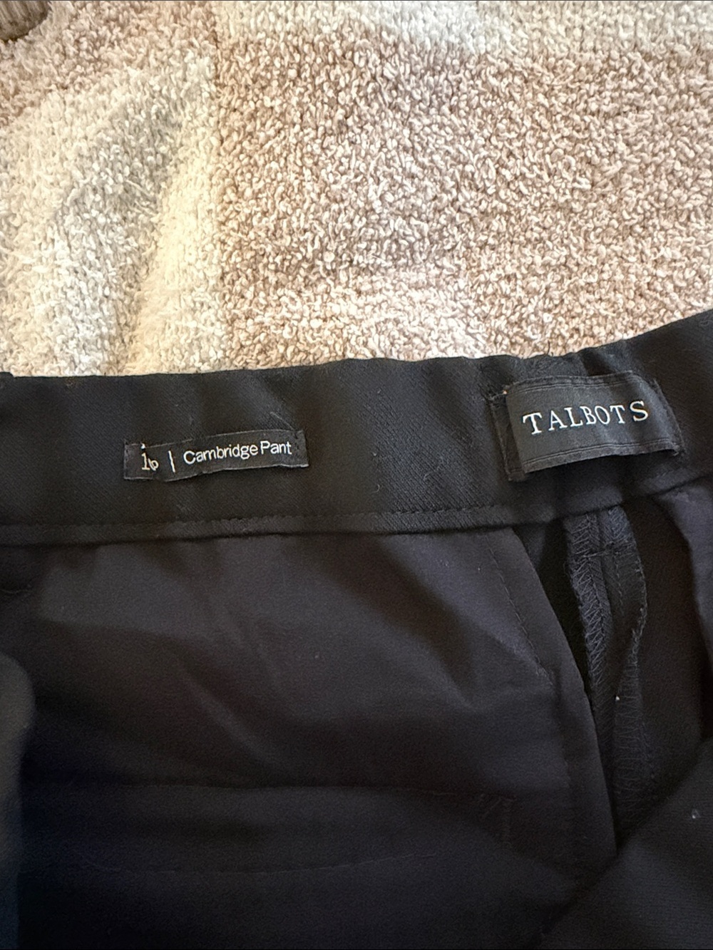 Talbots Black Cambridge pant Straight-Leg Women's Pants black 10P - Picture 7 of 7